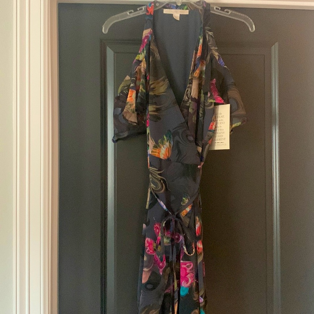 Boston Proper wrap maxi dress. New!!